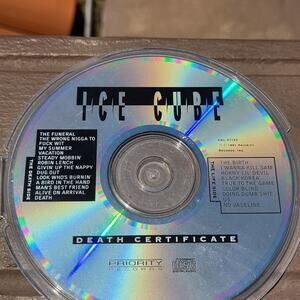 Vtg 1991 Ice Cube DEATH CERTIFICATE CD RAP HIP HOP